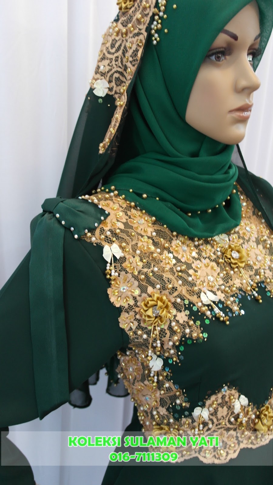  baju hijau zamrud baju hijau zamrud koleksi sulaman yati 