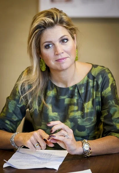 Queen Maxima of the Netherlands visited at the Foundation in Doorn