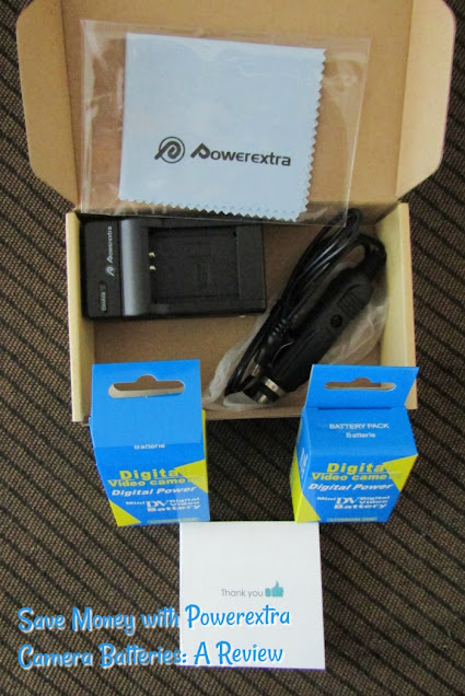 powerextra camera batteries in a box
