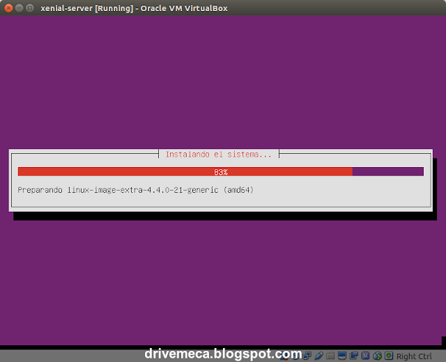 DriveMeca instalando y configurando Ubuntu Server 16.04 LTS paso a paso