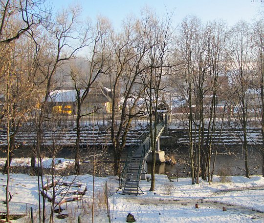 Mostek nad Zakopianką.