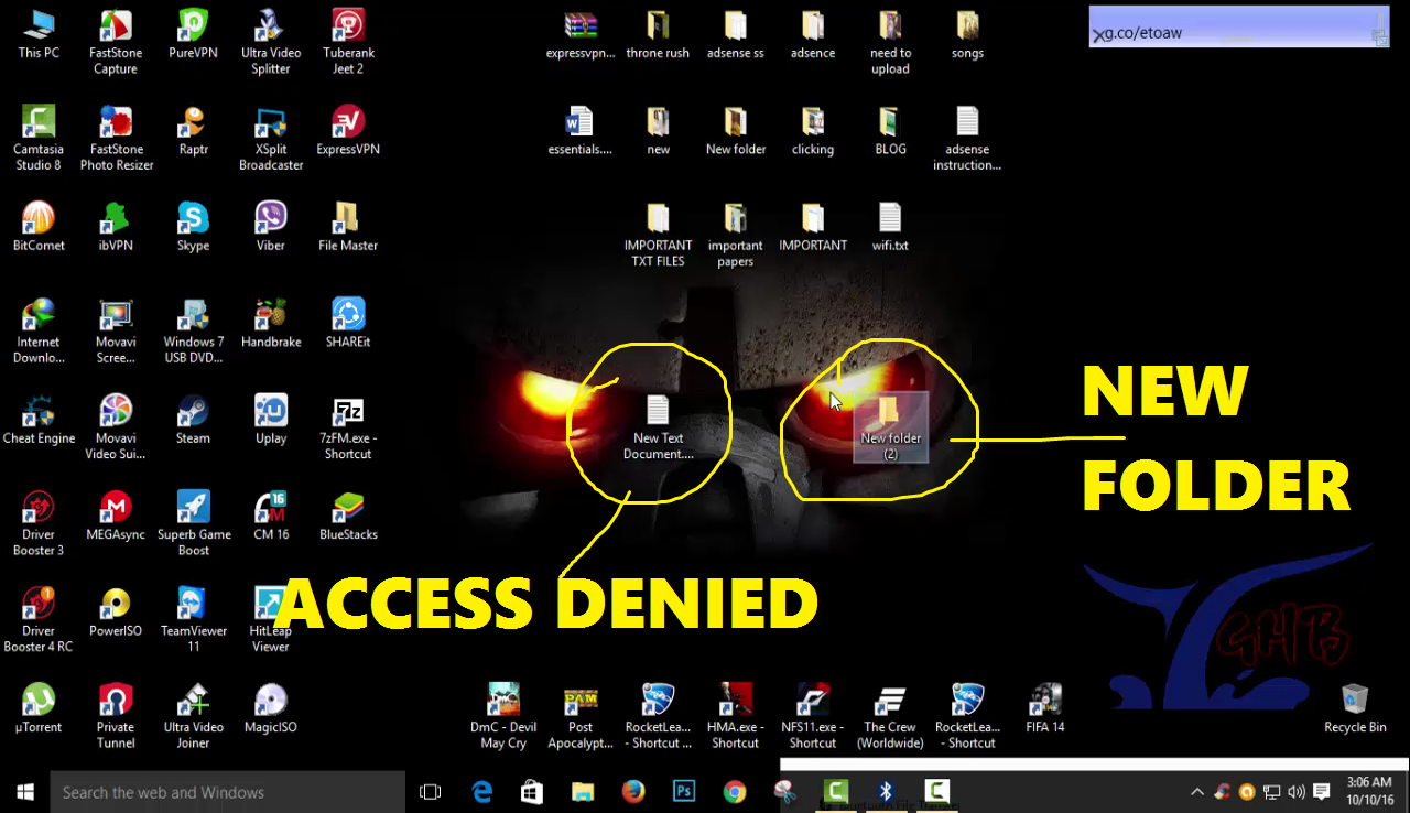 WINDOWS FILES/FOLDERS PERMISSON PROBLEM FIX 2016 GangBuzz Facts