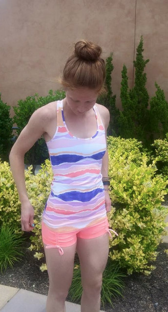 lululemon bleacher stripe cool racerback