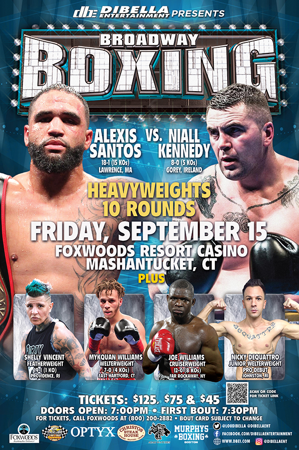 KO Fantasy Boxing DiBellaEnt returns to Foxwoods 2nite! Boxing