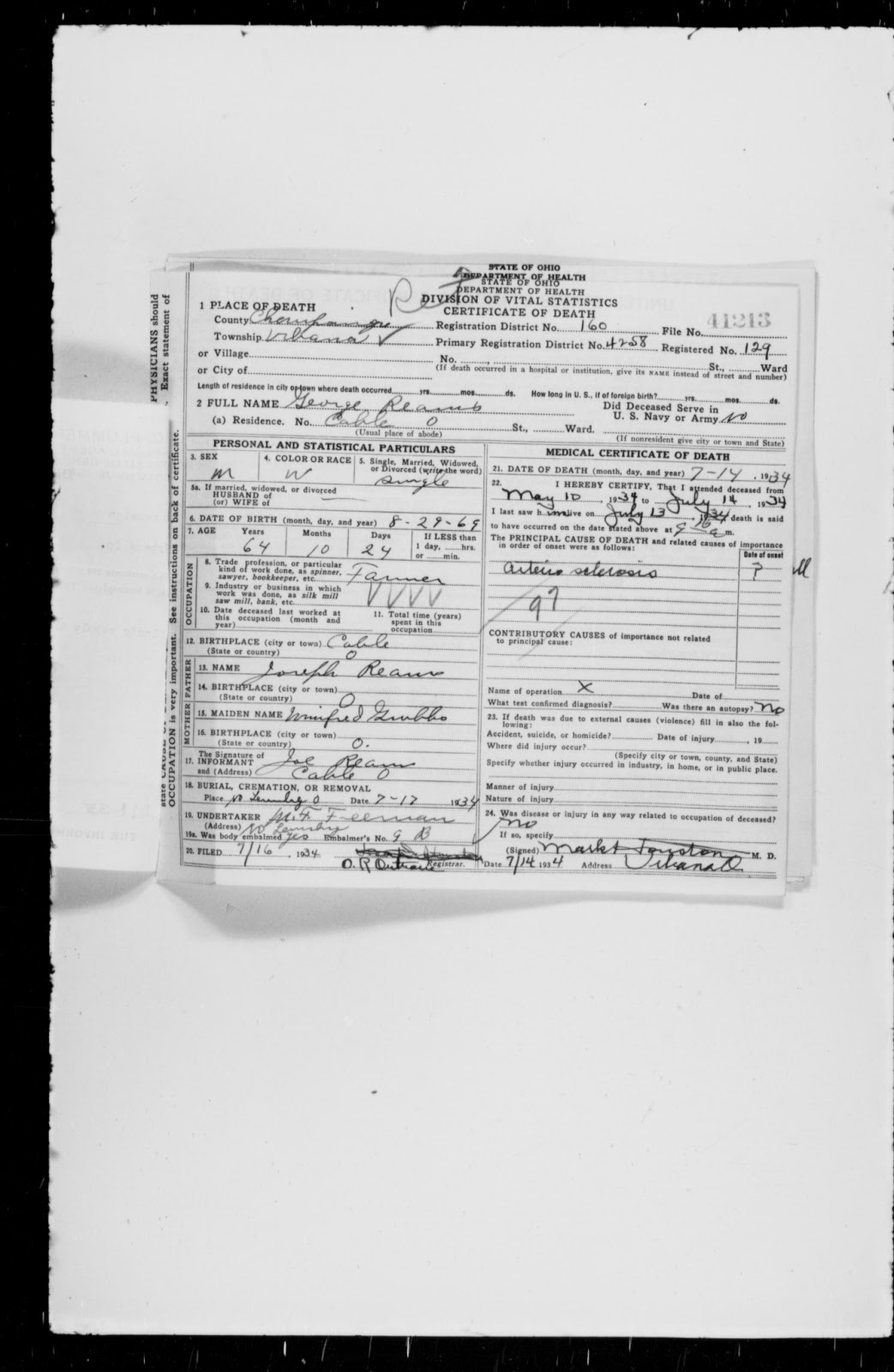 Exploring Almost Gravesites in the Great State of Ohio Updated Information for