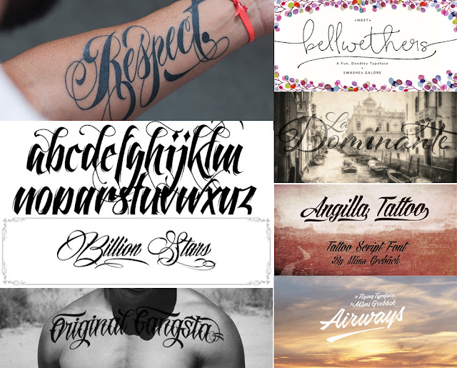 Cursiva Tattoo Fonts Cursive Tattoo Fonts Tattoo Script Fonts