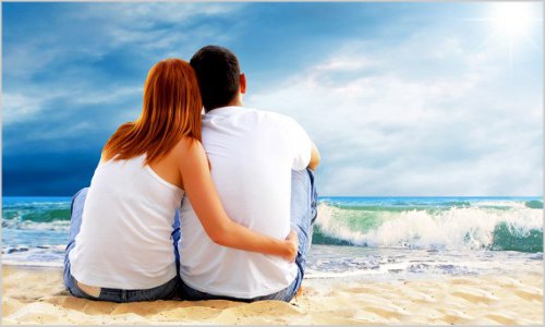 Amor ou sexo estabilidade ou paixão casal apaixonado na praia