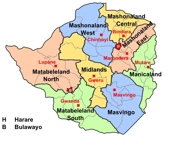 Provinsi di Zimbabwe