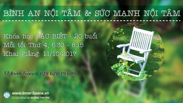 Khóa học BÌNH AN NỘI TÂM - SỨC MẠNH NỘI TÂM
