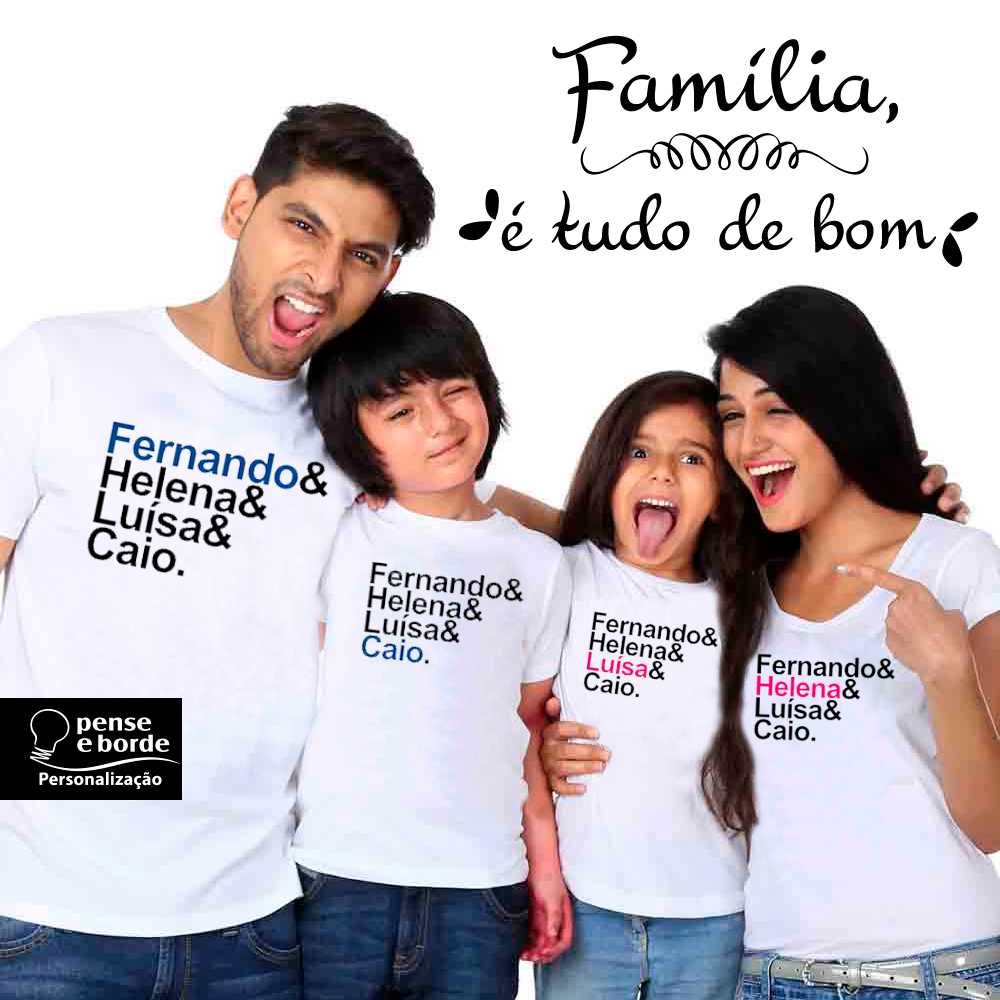 camisetas sublimadas para familias