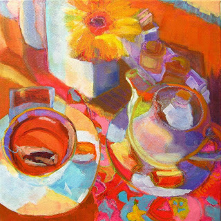 original colorful, vibrant oil painting by Joan Terrell 