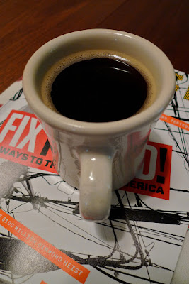 One More Cup of Coffee: photo by Cliff Hutson