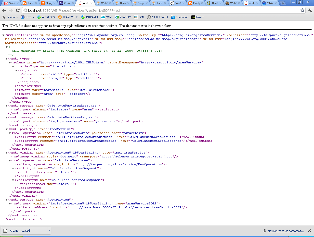 Java Frameworks & APIs: Web Services - Apache AXIS - Tutorial I