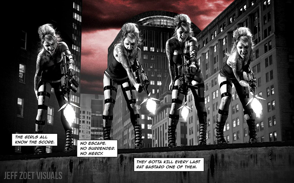 fotógrafo cria série inspirada em sin city