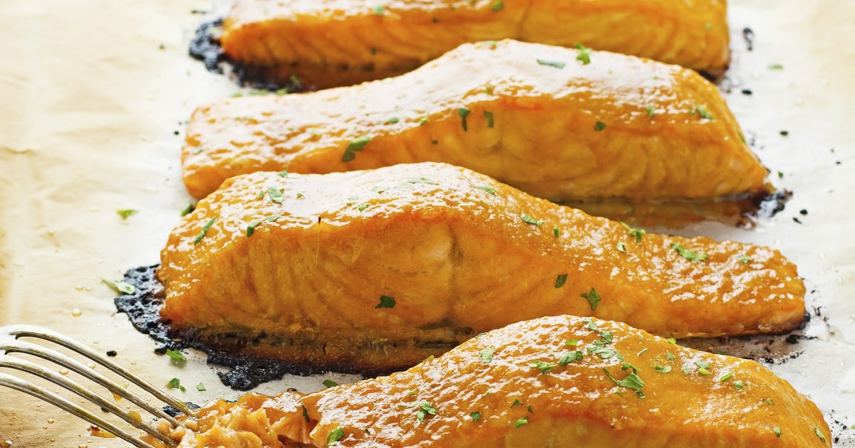 The Iron You 3Ingredient Brown Sugar and Mustard Glazed Salmon