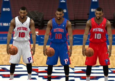 NBA 2K13 Detroit Pistons Jersey HD Patch