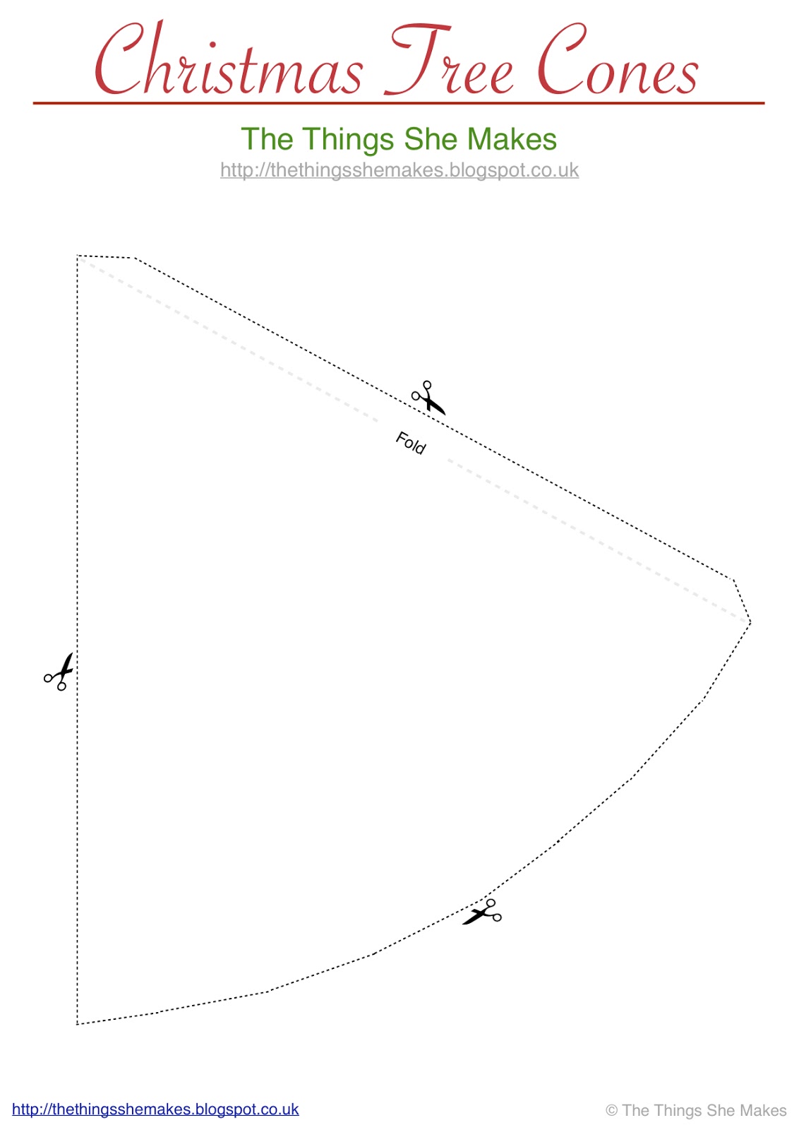 Cone Template For Christmas Tree