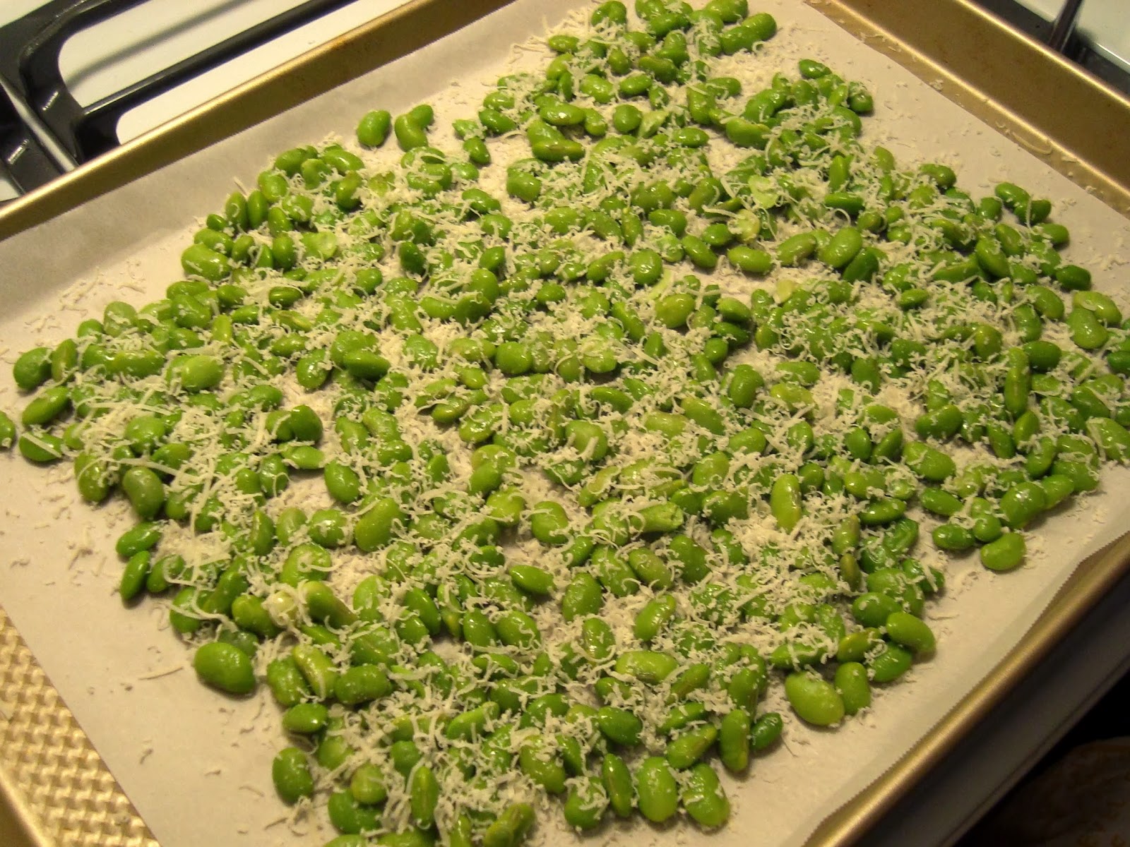 New to the Table Roasted Parmesan Edamame