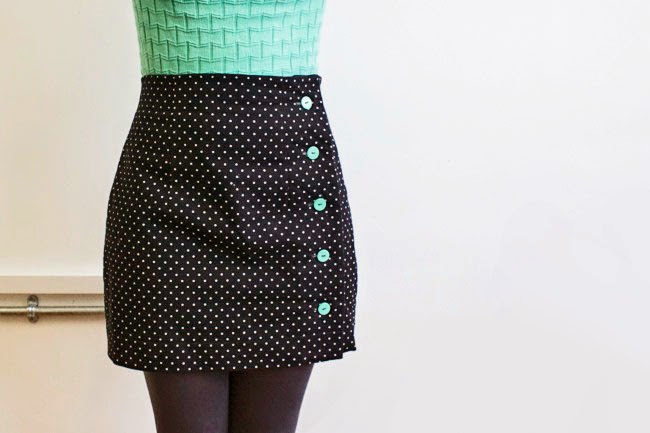 Polka dot Arielle skirt - sewing pattern from Tilly and the Buttons