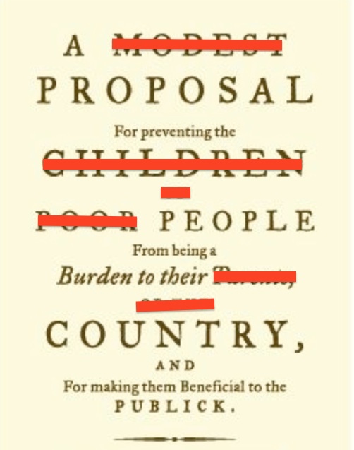 an analysis of a modest proposal by jonathan swift “a modest proposal” is jonathan swift’s satirical proposition on how to solve the problem of. an analysis of a modest proposal by jonathan swift “a modest proposal” is jonathan swift’s satirical proposition on how to solve the problem of.