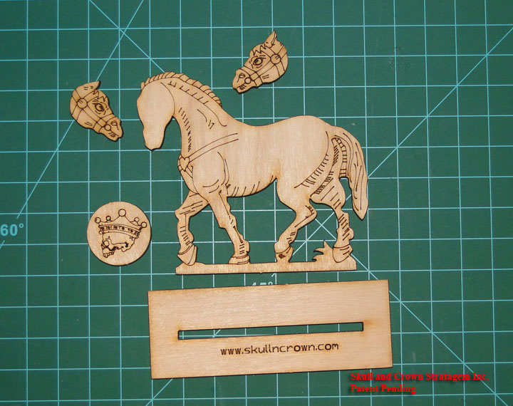 Skull and Crown Wooden Wars Assembly Guide Horses and Hussar Light Cavalry