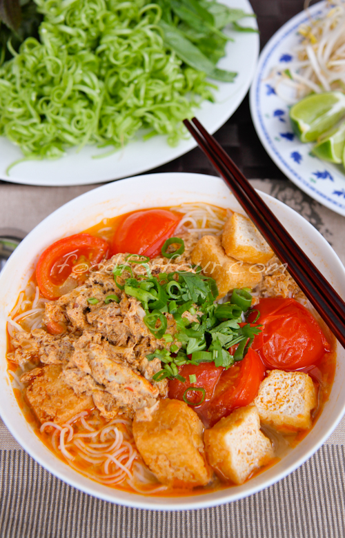 [Vietnamese Recipes] Bún Riêu Cua (Vietnamese Tomato and Crab Noodle ...