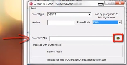 lg flash tool 2014 connection to server failed