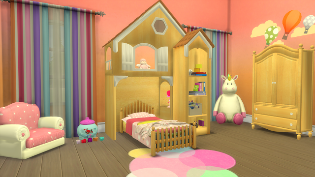 Sims 4 Fairytale Bedroom Set for Toddlers