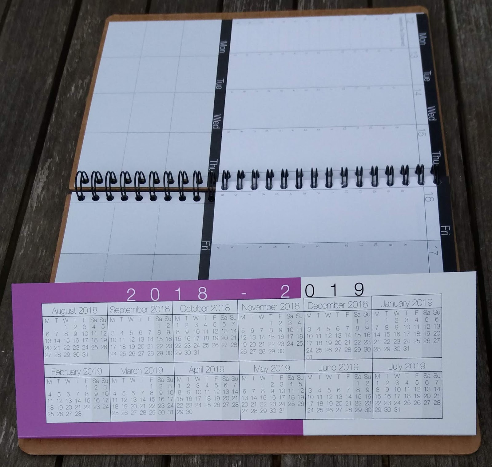 plannerisms weekdate 2018 2019