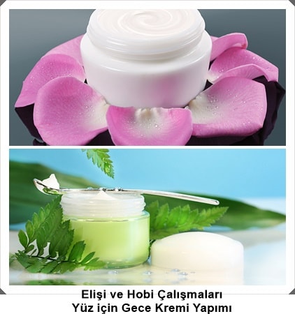 Yuz Icin Gece Kremi Yapimi Elisi Ve Hobi Calismalari
