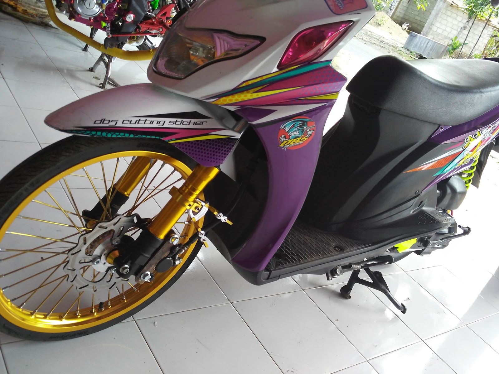 Cutting Sticker 3d Suzuki Nex Modifikasi Streetracing Mothai DBS