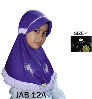 Jilbab Anak Delima Jab 12A size 4