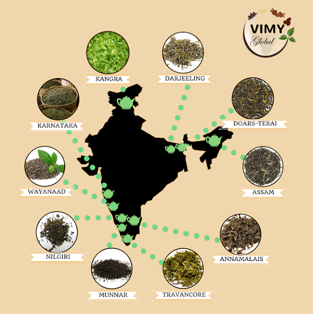DIVERSIFIED TEA VARIETIES IN INDIA