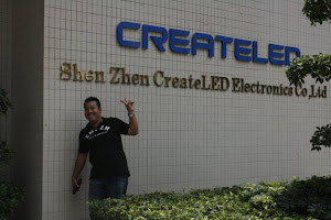 Lawatan di kilang LED Shenzen