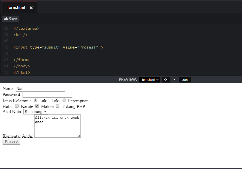 Mengenal HTML Bagian 9 : Form Pada HTML - Rull | Learn and Share