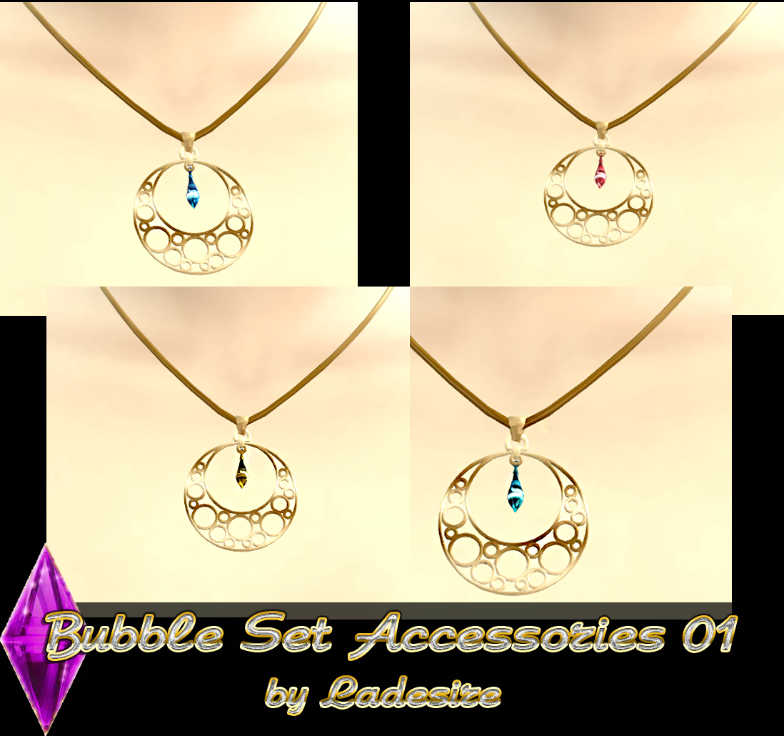 Ladesire's creative corner) The Sims 4 Bubble Set Accessories 01 by