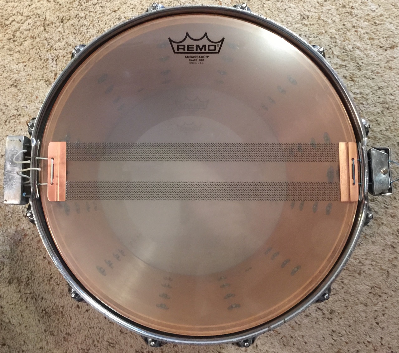 High on Technology THE BIG LUDWIG MARCHING SNARE CONVERSION FOR RECORDING
