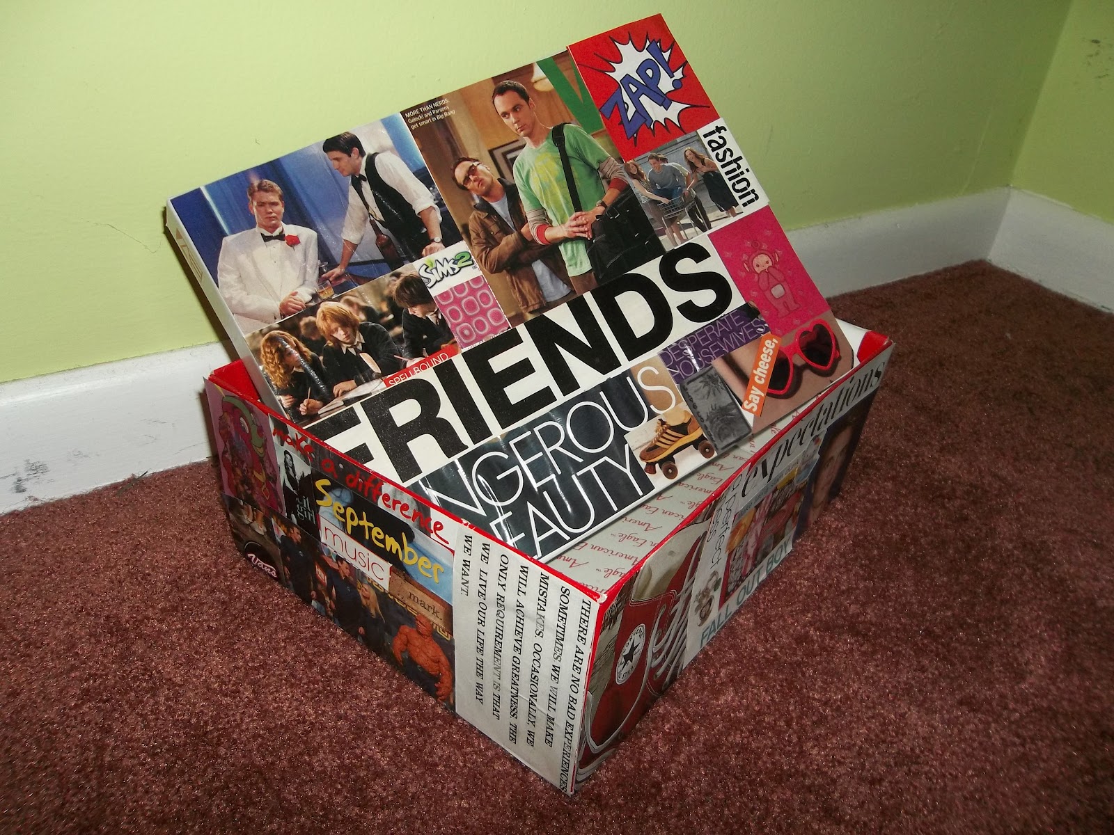 Crafted Mod Podge and Magazines