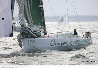 Arrivée demain de la Normandy Channel Race, Halvard Mabire bien place pour la victoire.