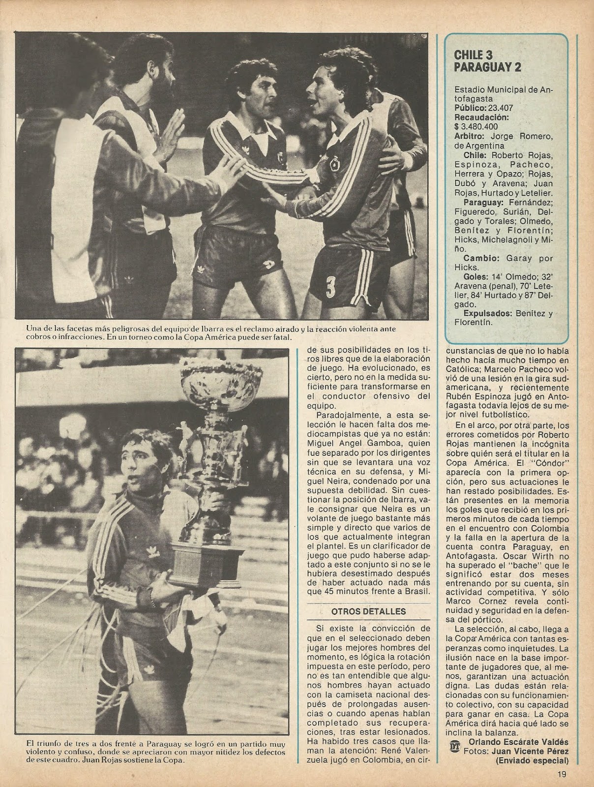 Partidos de la Roja [17/08/1983] ChileParaguay 32