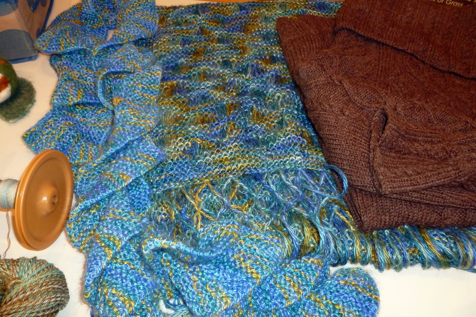 Shopping my Stash Lots of Fiber Crafts Demos This Week