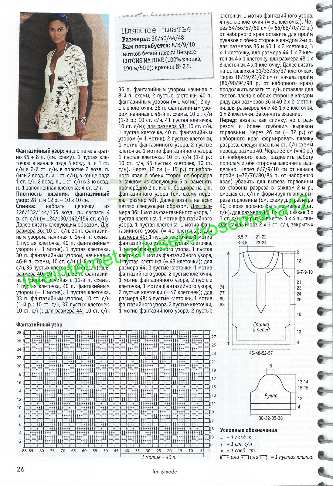 Туника крючком в греческом стиле схемы и описание