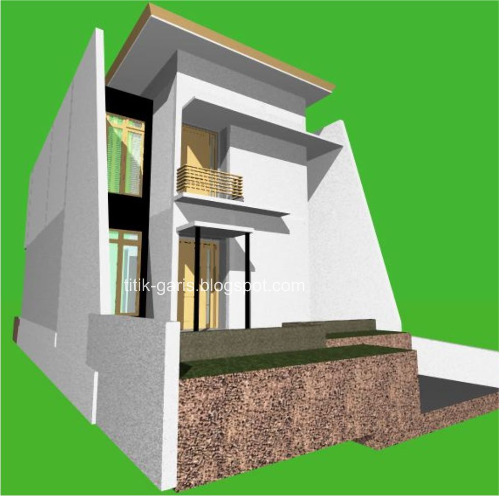 Desain Rumah 2 Lantai di Atas Lahan 120 m2 (7x17m) - Rumah 