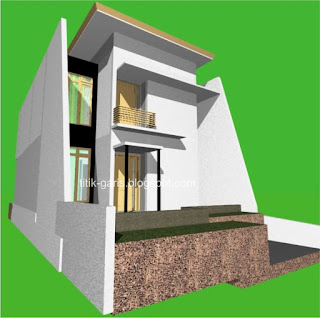 Desain Rumah 2 Lantai di Atas Lahan 120 m2 (7x17m) ~ Rumah 
