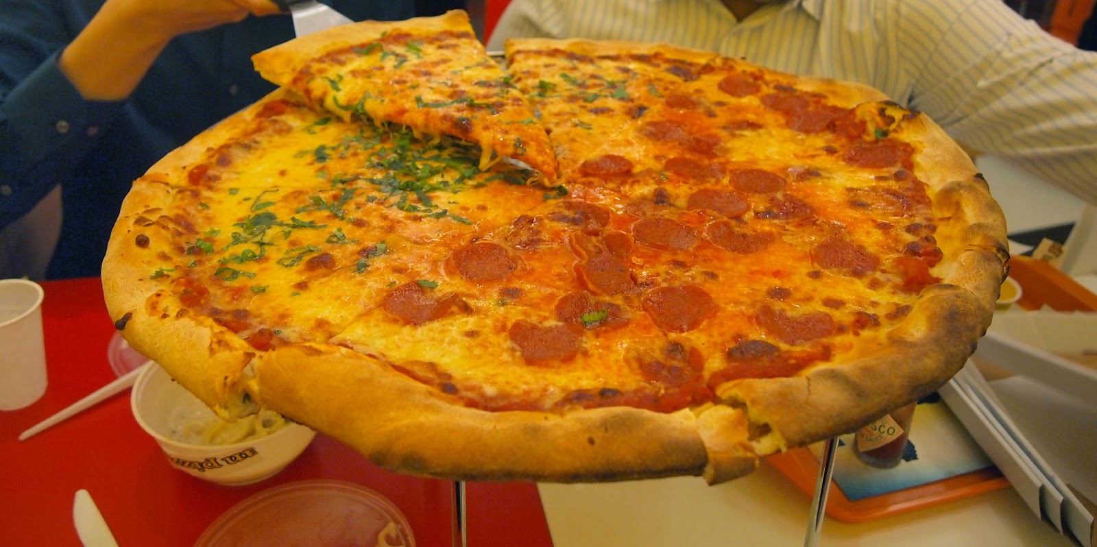 four legged foodies Manhattan Pizza Co, Orchard Central