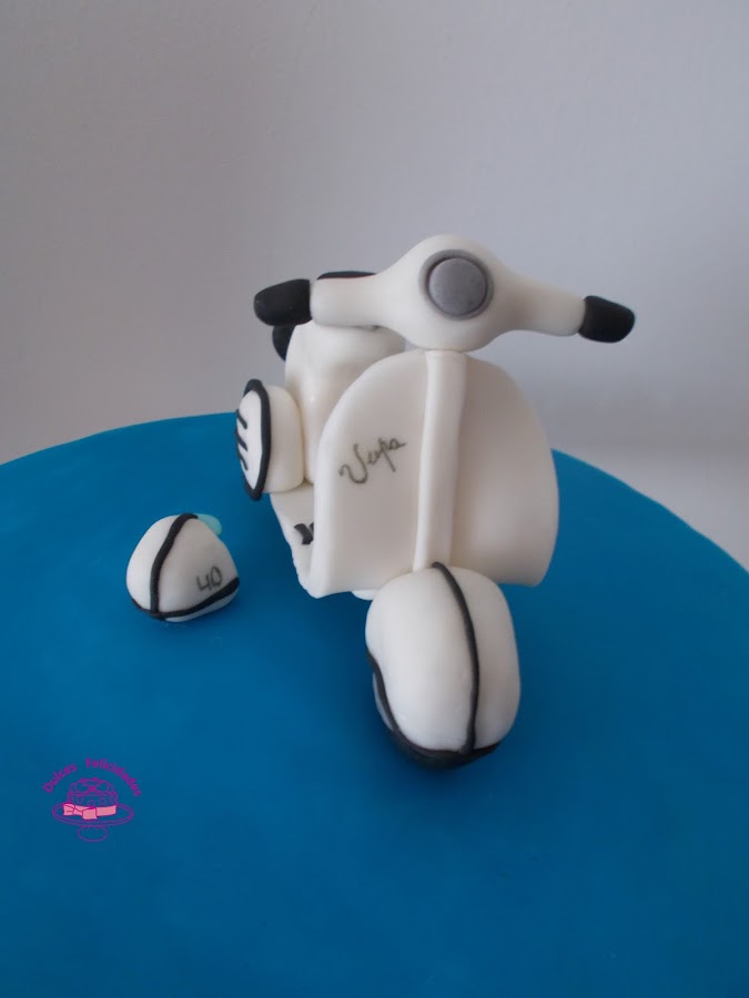 Vespa de fondant