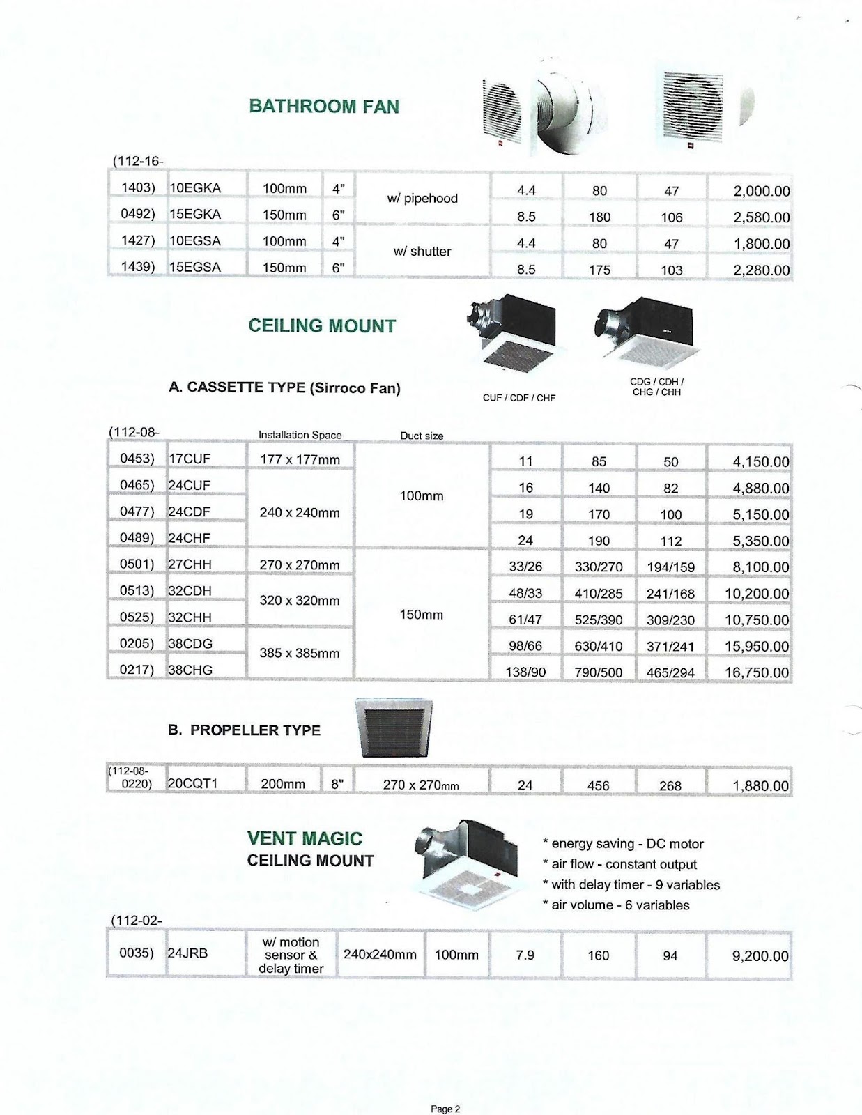 Kdk Ventilating Fans Price List Maximaxsystems Com