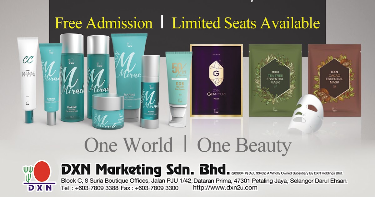 to the DXN Fans Blog A Preview of the new DXN Cosmetic
