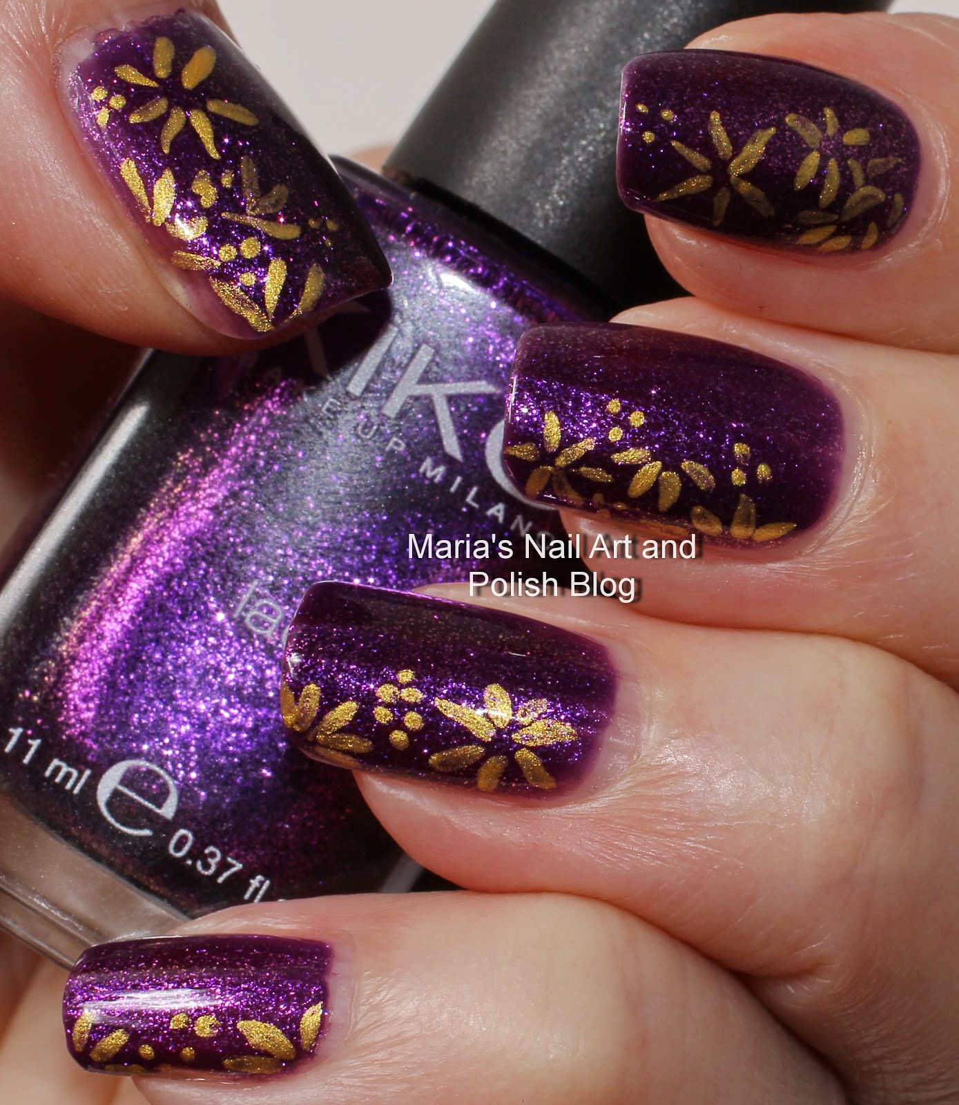 Marias Nail Art and Polish Blog Easy floral petal nail art