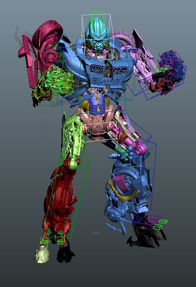 RigsArena - Free Rigs for 3ds Max: Megatron Rigged 3ds Max